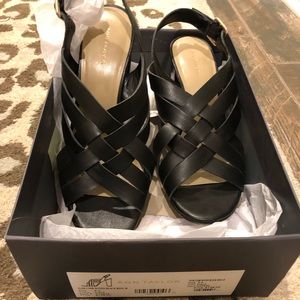 Black slingback sandals